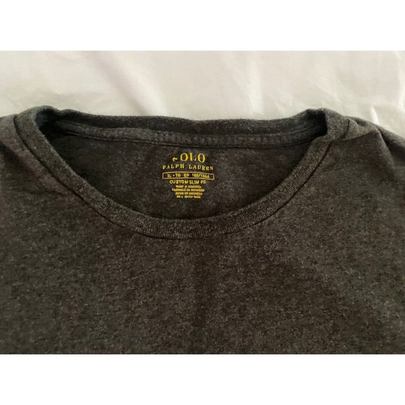 Polo Ralph Lauren Shirt Men's XL Dark Grey Short Sleeve Crew Neck Cotton XL - Picture 3 of 4